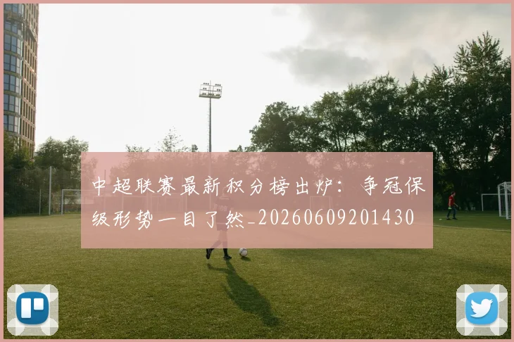 中超联赛最新积分榜出炉:争冠保级形势一目了然_20260609201430